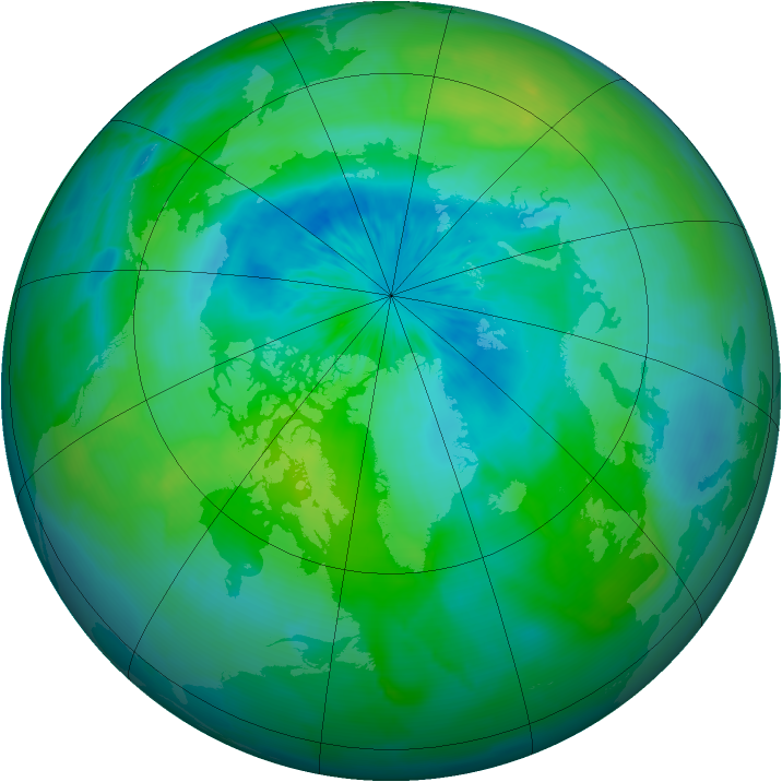 Arctic ozone map for 17 September 2015